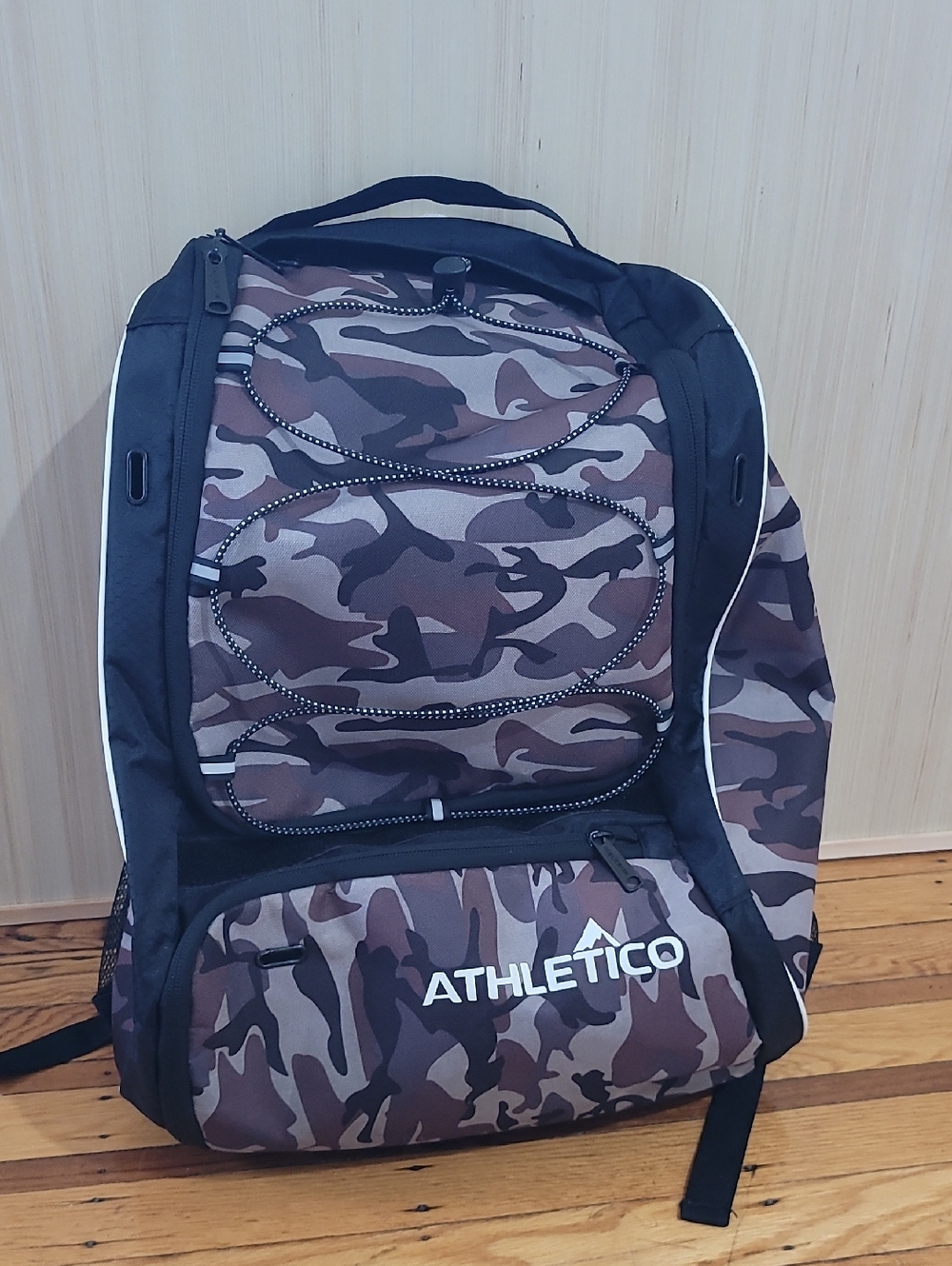 Boy's Brown Camo Baseball Bag